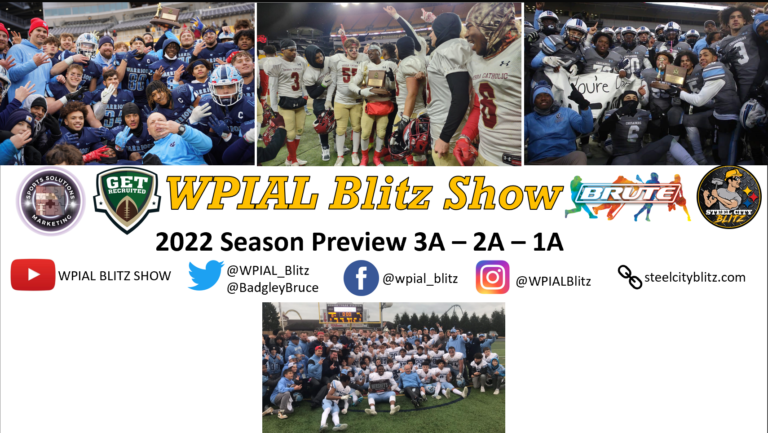 WPIAL BLITZ SHOW 2022 3A-2A-1A Season Preview